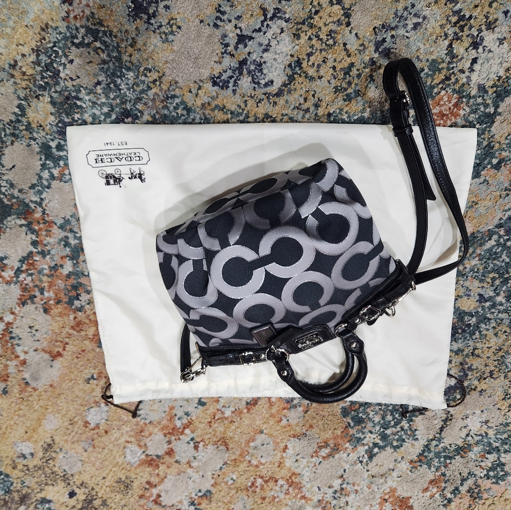 Coach satchel real leather